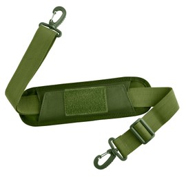 Azarxis Shoulder Strap with Thick Soft Pad for Tactical Molle Pouch Adjustable Crossbody Replacement 38mm Strap Detachable 138cm Luggage Deffle Bag Padded Belt (Army Green)