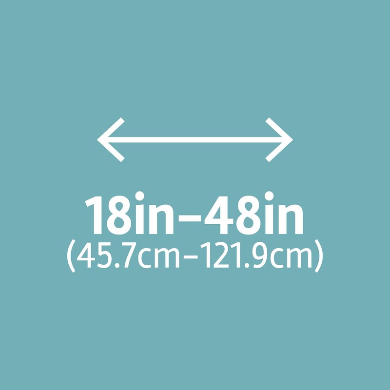 Zenna Home Curtain Rods for Windows 18 to 48 Inches,