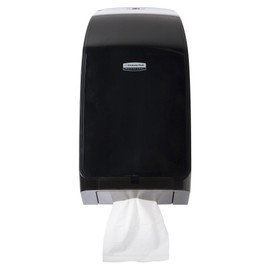 Kimberly Clark Professional MOD Hygienic Bathroom Tissue Dispenser (39728), 7.0” x 5.725” x 13.339”, For Scott & Cottonelle Toilet Paper, Black, 1 / Case