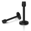 Door Stopper, 4 Inch Black Door Stops Wall Mounted Brushed