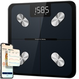 Etekcity Body Scale for Weight, Bathroom Digital Weighing Scale with BMI, Body Fat, Muscle Mass, Accurate Bluetooth Home User Health Equipment:_White