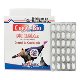 3 Alimento Cocci-bio Blister30 Coccidias Gallos Aves Gallina