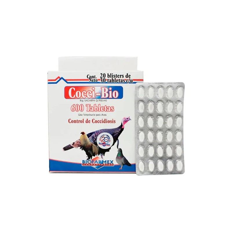 3 Alimento Cocci-bio Blister30 Coccidias Gallos Aves Gallina