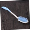 FOMIYES Scalp Massage Hair Comb Long Handle Bend Plastic Comb