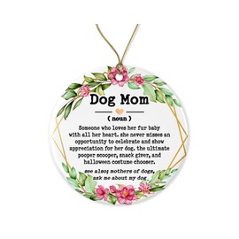 Dog Mom Definition Ornament - Dog Lover Gifts - Gifts for Dog Moms - Gift Christmas Printed on Both Sides