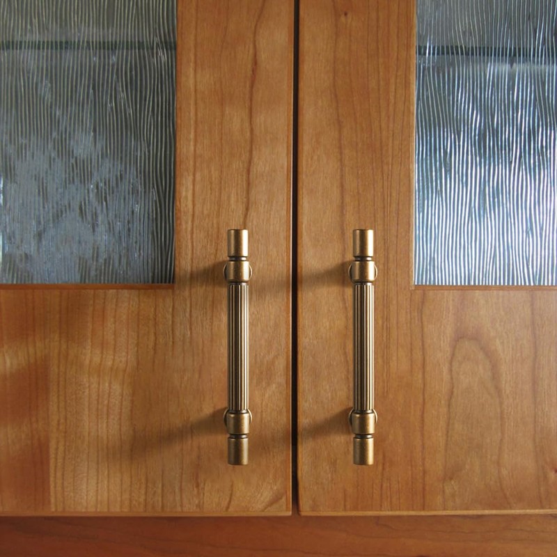 Goo-Ki Vintage Retro Antique Brass Zinc Alloy Cabinet Handles 6