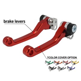IUVWISN Motorcycle Brake Clutch Lever Foldable Lever Adjustable Bolt CNC for Surron Sur Ron LBX Electric Dirt Bike Red
