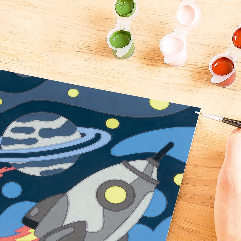 Ravensburger Paint by Numbers 20292 - Space Adventure Children from