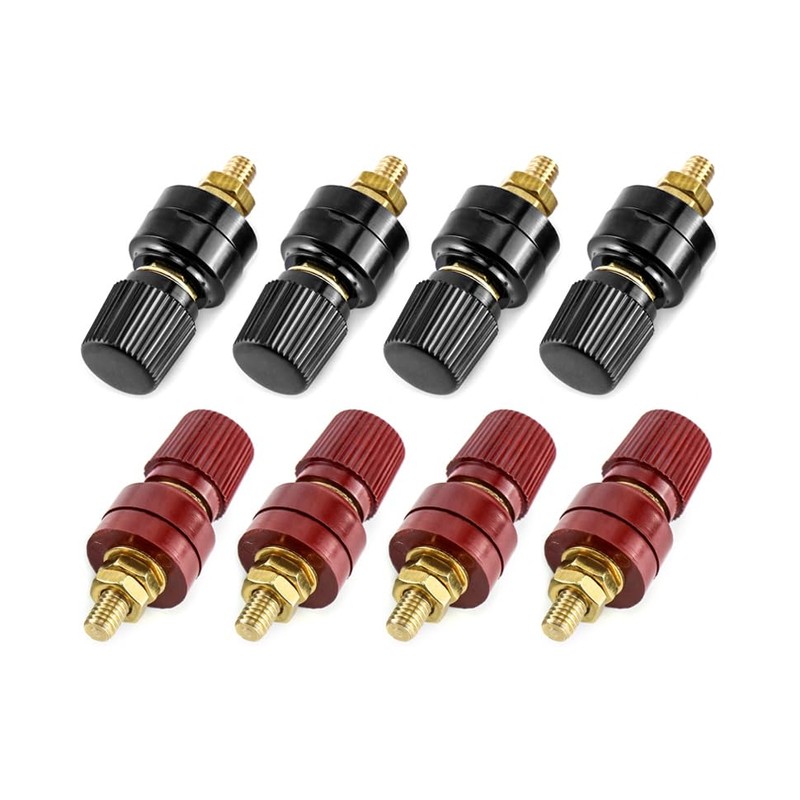 QWORK Power Junction Post Connector Terminal Kit, 8Pcs M6 Premium