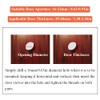Security Peephole Door Viewer with with 16mm (5/8") Drill Bit,