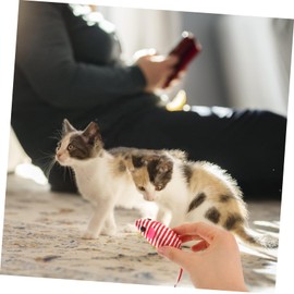 GRIRIW 8pcs Mouse Cat Toy Colorful Compact Toys for Cats Interactive Kitten Plaything to Encourage Chasing and Biting and Reusable Fun for Indoor