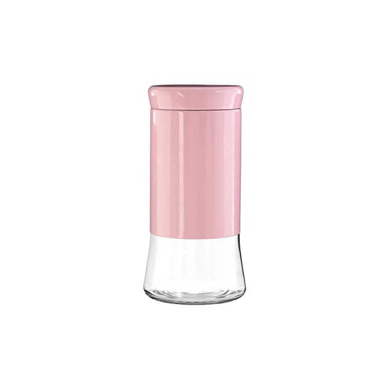 Premier Housewares Homeitem, Glass, steel, Pink, 12x12x24