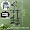 3-Tier Shower Shelf for Hanging - Shower Shelf Hanging for