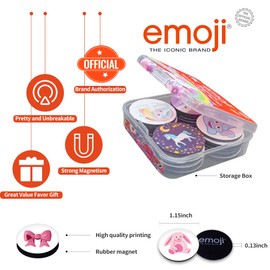 MORCART 28PCS Emoji Wonderland Magnets - Funny & Cute Fridge & Locker Decorative Magnets - Perfect for Office, Kitchen & Gifts