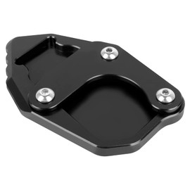 Worldmotop Motorcycle Kickstand Pad Extension Pad Replacement for HONDA CRF300L CRF300 L Rally 2021 2022 Extender Side Stand Plate Pad(black)