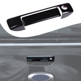 Lcojicep Car Door Handle Cover Compatible with Ford Ranger 2015-2021 Car Tailgate Handle Cover ABS Decorative Accessories (Piano Black)