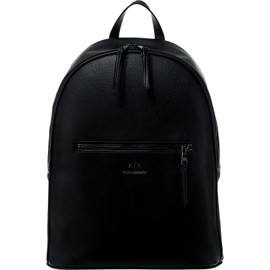 A|X ARMANI EXCHANGE mens Eco-leather Backpack, Black, One Size US