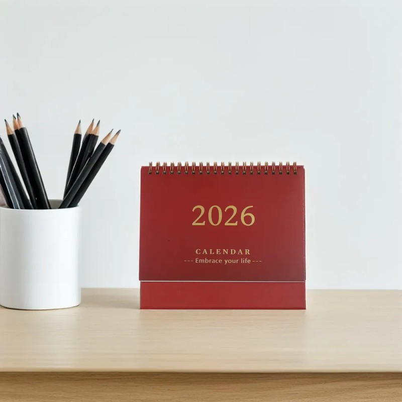 Minicalendario De Escritorio 2026, Planificador Mensual Con