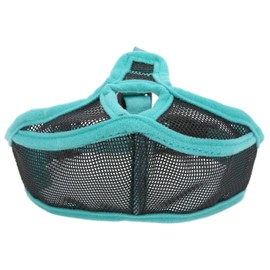 Short Snout Dog Muzzle Mesh Adjustable Breathable Anti Biting Bulldog Short Snout Muzzle for Dogs, Unique Design, Reassuring Buckle, Fully Ventilated Mesh, Adjustable Straps, (S)