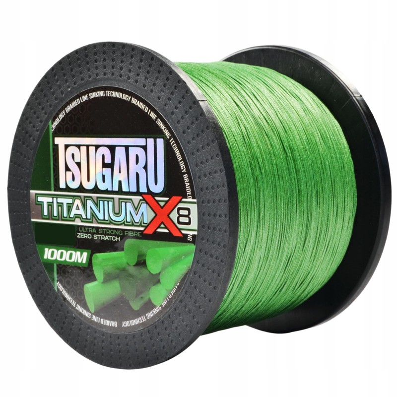 Braided Fishing Line 1000 m Titanium X8 0.10 mm -