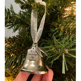 It's A Wonderful Life Angel Wings Christmas Bell Gift, Holiday Christmas Decoration Gift