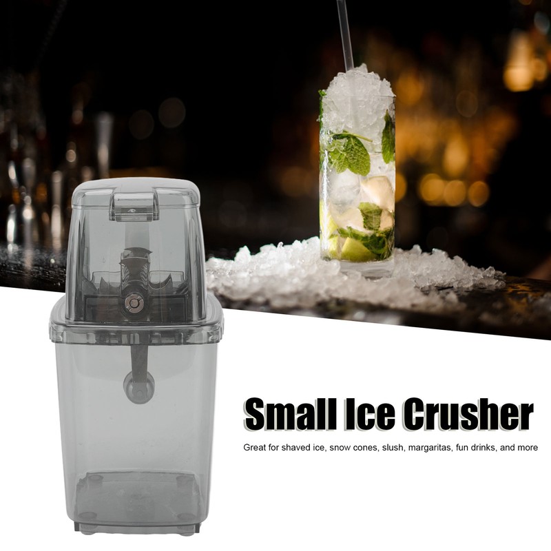 Manual Ice Crusher Small Portable Shaver Hand Operated Snow Cone