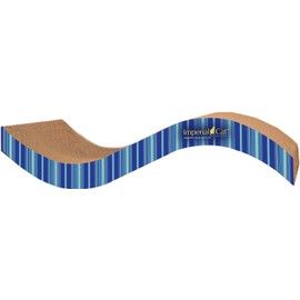 Imperial Cat Purrfect Stretch Scratch 'n Shape, Medium, Blue Stripe
