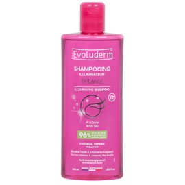 EVOLUDERM - Illuminating Shine Shampoo - 400 ml - 96% Natural Origin - Vegan - Made in France