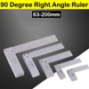 TopHomer Precision Angle Ruler, Hardened Steel Construction, 200mm x 40mm,