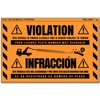 100 MESS Parking Violation Stickers Hard to Remove - No
