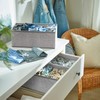 Criusia Foldable Underwear Drawer Organizer, Closet Dividers, Storage Box for