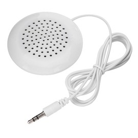 ciciglow New DIY Stereo Cushion Speaker for MP3 Phone, Portable CD with Auxiliary Connector, White, Elegant, Stereo Sound, Sleep Function and Portability, Limited Warranty, Speaker