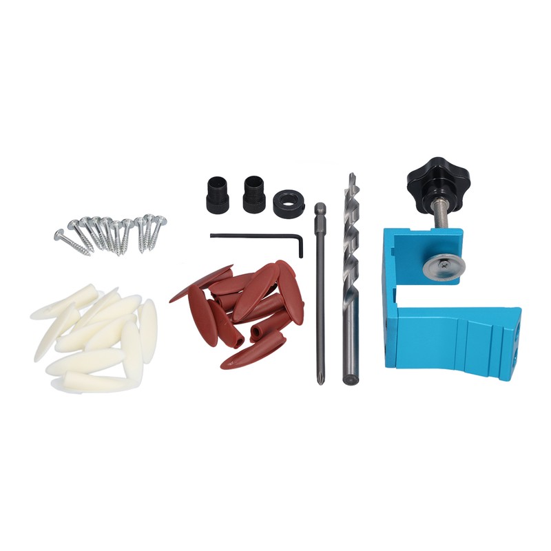 15° Oblique Hole Locator Positioner Set Aluminum Alloy Pocket Hole