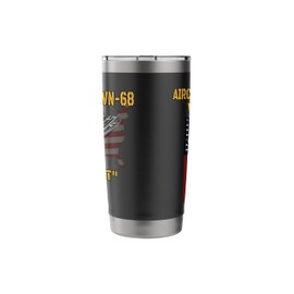 Aircraft Carrier USS Nimitz CVN-68 Veterans Day Father's Day Stainless Steel Insulated Tumbler