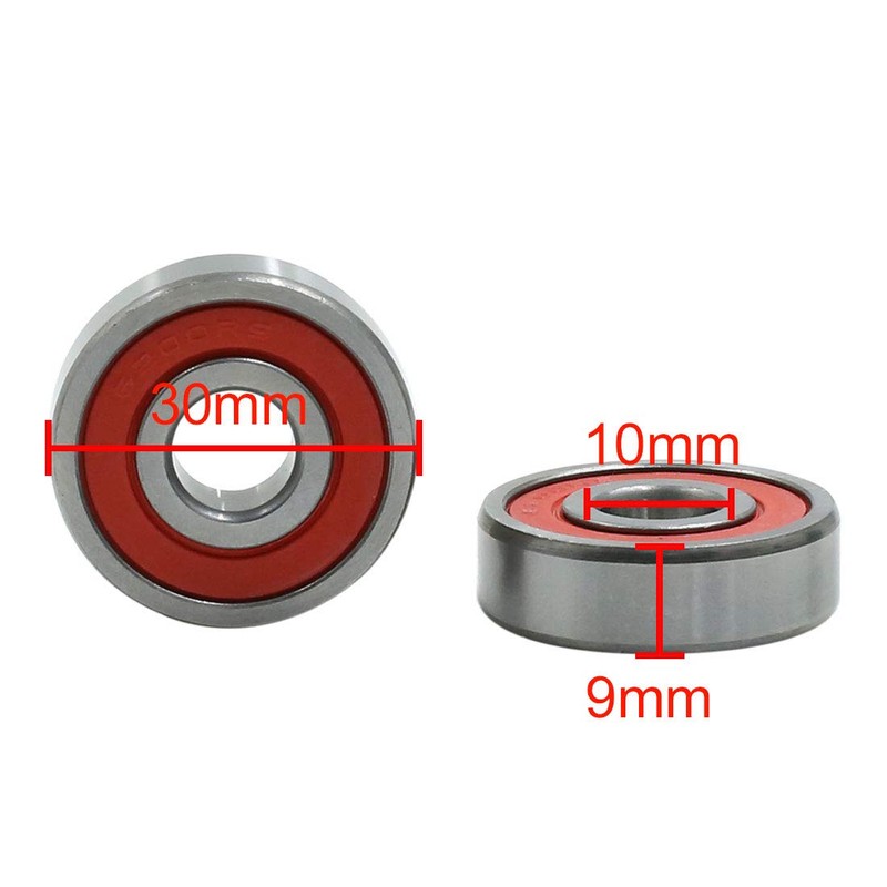 sourcingmap 5pcs 6200RS 10 x 30 x 9mm Double Sealed