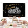 Lofaris Banner - 70.8x43.3 Inch Polyester Motorcycle Birthday Party Decoration,
