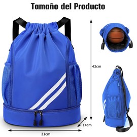 SYCYKA Bolsas de Cuerdas para el Gimnasio, Mochila de Cordón, Bolsas de Cuerdas, Repelente al Agua Bolsa de Natación de Nylon Estudiantes Escuela Mochila Cuerda para el Gimnasio Compras Deporte Yoga