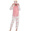 ACOGNA Cow Onesie Costume Adult Unisex Pajama Christmas Animal One