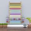 12-Layer Wrapping Paper Rack, Wall Mount Ribbon Spool Holder, Wrap