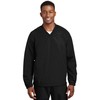 V-Neck Raglan Wind Shirt (JST72) Black, M