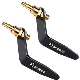 Pronese 2PCS Aluminum Pneumatic Tool Rafter Hook Hanger, Lightweight Metal Organaizer Hooks with 1/4" Air Tool Swivel Fitting,for Air Nailer,Air Blow Gun,Air Hammer,Air Deburring Tool etc