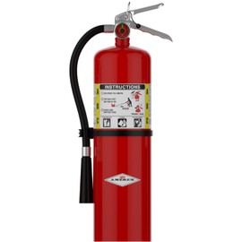 Amerex B456 ABC Dry Chemical Fire Extinguisher with Aluminum Valve, 10 lb. with Bracket