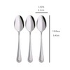 Teaspoons, 5.4 inch Tea Spoons Stainless Steel Food Grade Cutlery