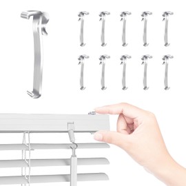 SATUY 30 Pcs 2.5 Inch Valance Clips, Clear Plastic Valance Clips for Blinds, Window Blinds Hidden Clip for Horizontal Blind Valance