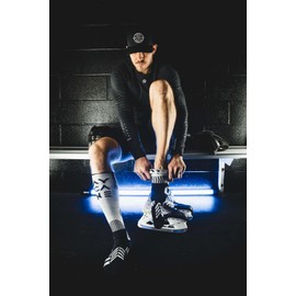 AYCANE Blade PRO Skate White Socks - Revolutionary Cut-Resistant Hockey Skate Socks with Quick-Drying Fabric - Unmatched Protection and Comfort (Large)