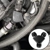 8 AN Y Block Fuel Fitting Splitter, One-Piece CNC-Machined Aluminum