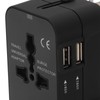 Multifunctional Power Converter with USB Ports Universal Adapter Socket