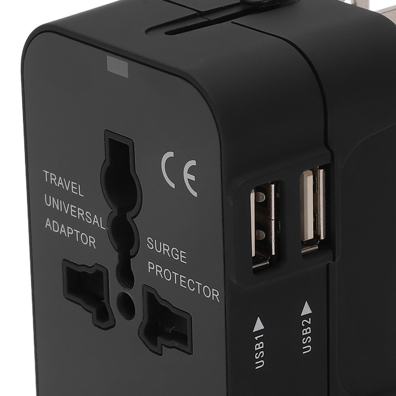 Multifunctional Power Converter with USB Ports Universal Adapter Socket