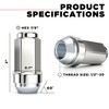 White Knight 3004ST-4 1/2"-20 Stainless Steel Capped Duplex Acorn Lug