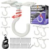 [Upgraded] 200LBS 8Pcs Rotatable Ceiling Hooks with 4 Screw Points